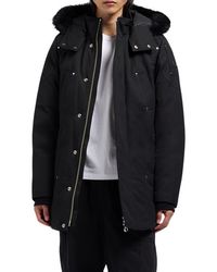 Moose Knuckles - Original Stirling Down Parka With Removable Genuine Shearling Hood - Lyst
