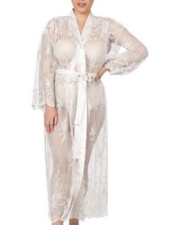 Rya Collection - Darling Sheer Lace Robe - Lyst