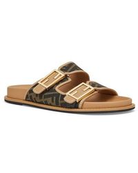 Fendi - Feel Busbet Baguette Dual Strap Slide Sandal - Lyst
