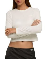 PUMA - X Rosé Slim Fit Long Sleeve Crop T-Shirt - Lyst