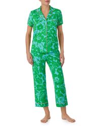 Kate Spade - Print Crop Pajamas - Lyst