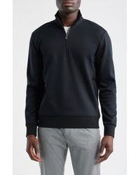BOSS - Sidney Quarter Zip Pullover - Lyst