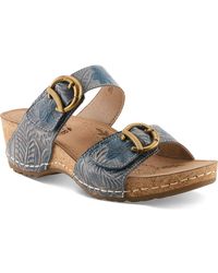 Spring Step - The Brassring Platform Wedge Sandal - Lyst