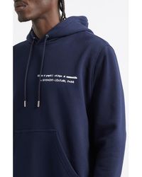 Givenchy - Couture Seam Regular Fit Cotton Fleece Hoodie - Lyst