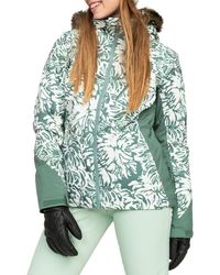 Roxy - Jet Ski Premium Snow Jacket With Removable Faux Fur Trim And Hood - Lyst