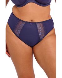 Elomi - Morgan Embroidered Lace Inset High Leg Briefs - Lyst