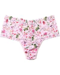 Hanky Panky - Floral Print Retro Lace Thong - Lyst