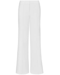 MILLY - Nash High Waist Cady Wide Leg Pants - Lyst