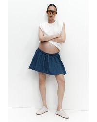 H&M - Mama Flared Cotton-Blend Skort - Lyst