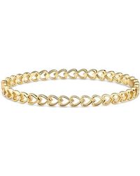 DEVATA - Open Heart Bangle Bracelet - Lyst