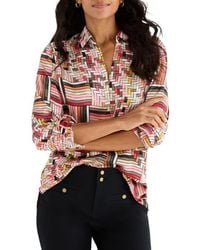 NIC+ZOE - Colorweave Button-Front Shirt - Lyst