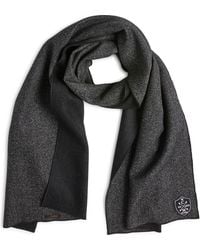 CLIFTON WILSON - Herringbone Double Face Wool Scarf - Lyst