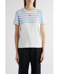Givenchy - Stripe Yoke Slim Fit Cotton T-shirt - Lyst