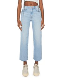 Mother - The Kick It Fray Ankle Flare Jeans - Lyst