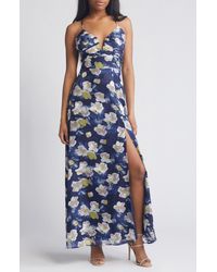 Lulus - Pretty Perspective Floral Maxi Dress - Lyst