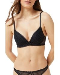 Etam - Panama Underwire Plunge Push-Up Bra - Lyst