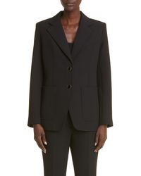 St. John - The Boardroom Stretch Crepe Suit Jacket - Lyst