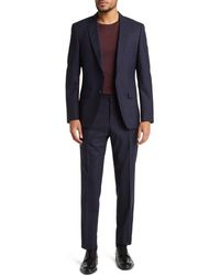 BOSS - Huge Wool Blend Slim Fit Suit - Lyst