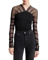 MARCELLA - Lita Mesh & Ponte Top - Lyst