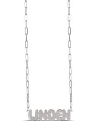 SHYMI - Bubble Letter Script Necklace - Lyst