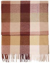 Mango - Check Fringed Scarf - Lyst
