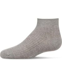 Memoi - Thin Ribbed Kids Anklet Sock - Lyst