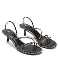 Mango - Slingback Kitten Heel Sandal - Lyst