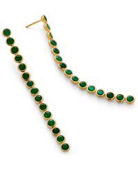 Monica Vinader - X Kate Young Gemstone Cocktail Drop Earrings - Lyst
