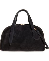 Liffner - Mini Leather Bowling Crossbody Bag - Lyst