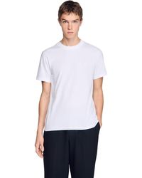 Sandro - T-Shirt With Double S Patch - Lyst