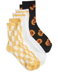 K Bell Socks - La Sunflower Assorted 3-Pack Crew Socks - Lyst