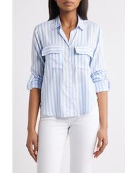Beach Lunch Lounge - Fallon Crop Button-Up Shirt - Lyst
