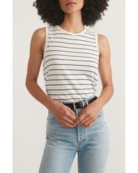 Marine Layer - Stripe Hemp & Cotton Tank - Lyst
