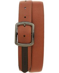 Ted Baker - Jaims Contrast Detail Leather Belt - Lyst