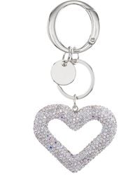 Nina - Corazon Crystal Heart Bag Charm - Lyst