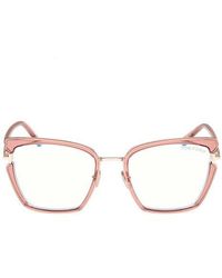 Tom Ford - 54Mm Butterfly Light Blocking Optical Glasses - Lyst