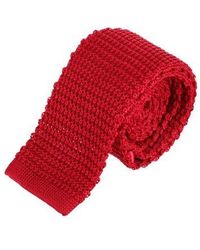Trafalgar - Zion Knit Silk Solid Colored Necktie - Lyst
