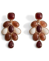Mango - Mixed Resin Drop Earrings - Lyst