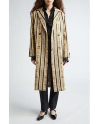Bode - Floret Brocade Double Breasted Coat - Lyst