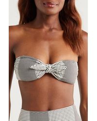 lemlem - Ava Bandeau Bikini Top - Lyst