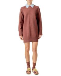 English Factory - Crew Sweater Dress - Lyst