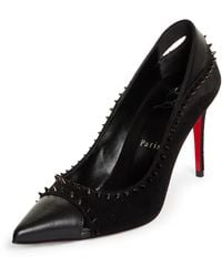 Christian Louboutin - Duvette Spikes Pointed Toe Pump - Lyst