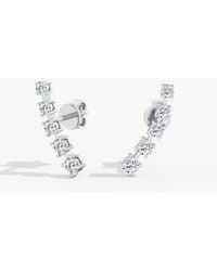 Everlee - Orbit Ear Climbers Lab Diamond Earrings - Lyst