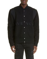 Givenchy - Logo Virgin Wool Bomber Jacket - Lyst