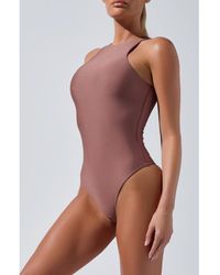Heroine Sport - High Neck Sleeveless Bodysuit - Lyst