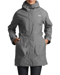 the north face women's city midi trench rain jacket