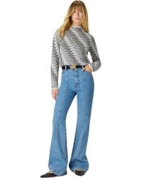 Missoni - Mock Neck Sweater With Flame Pattern - Lyst