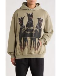 Represent - Thoroughbred Oversize Cotton Graphic Hoodie - Lyst