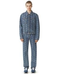Lanvin - Lunar Year Jacquard Denim Jacket - Lyst