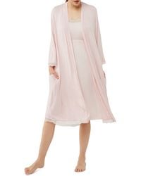 A Pea In The Pod - Nightgown & Robe Maternity/nursing Set - Lyst